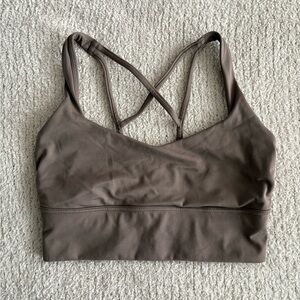 Women's taupe brown Sports Bra